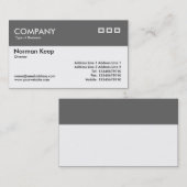 Farbkopf - grau visitenkarte (Vorne/Hinten)