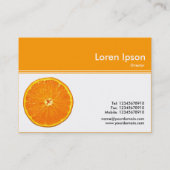 Farbkopf III - Clementine - Orange Visitenkarte (Rückseite)