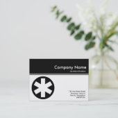 Farbkopf III - Schwarz - Sterisk Visitenkarte (Stehend Vorderseite)