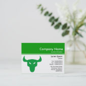 Farbkopf III v2 - Grün - Steg Visitenkarte (Stehend Vorderseite)