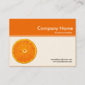 Farbkopf III v2 - Orange (F66C01) - Clementine Visitenkarte (Rückseite)