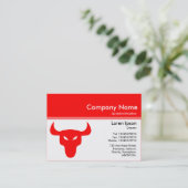 Farbkopf III v2 - Rot - Rot Visitenkarte (Stehend Vorderseite)