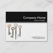 Farbkopf III v2 - Schwarz - Tasten Visitenkarte (Rückseite)