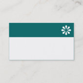 Farbkopf (Logo) - Aquamarin grün 006666 Visitenkarte (Rückseite)