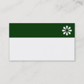 Farbkopf (Logo) - Dunkelgrün 003300 Visitenkarte (Rückseite)