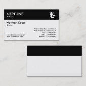 Farbkopf - Schwarz - Neptun Visitenkarte (Vorne/Hinten)
