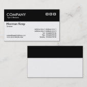 Farbkopf - Schwarz Visitenkarte (Vorne/Hinten)