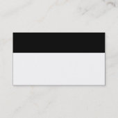 Farbkopf - Schwarz Visitenkarte (Rückseite)