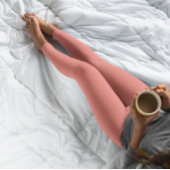 Farbkorallenhalterung für Trend im Herbst Leggings