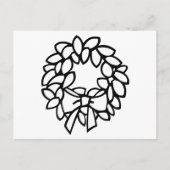 Farbkranz mit Bow Postkarte (Vorderseite)