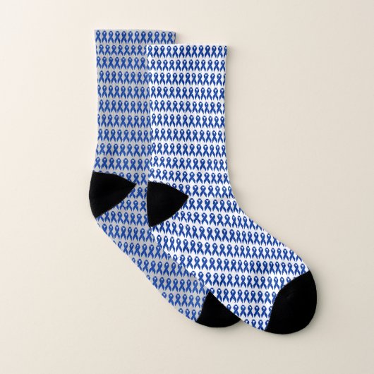 Farbkrebs Bewusstsein Blauer Band Socken (Paar)
