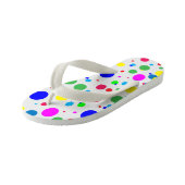Farbkreis Polka Dot Blasen Kinder Flip Flops Kinderbadesandalen (Schrägansicht)