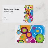 Farbkreis-Visitenkarteweiß Visitenkarte (Vorne/Hinten)