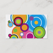 Farbkreis-Visitenkarteweiß Visitenkarte (Rückseite)