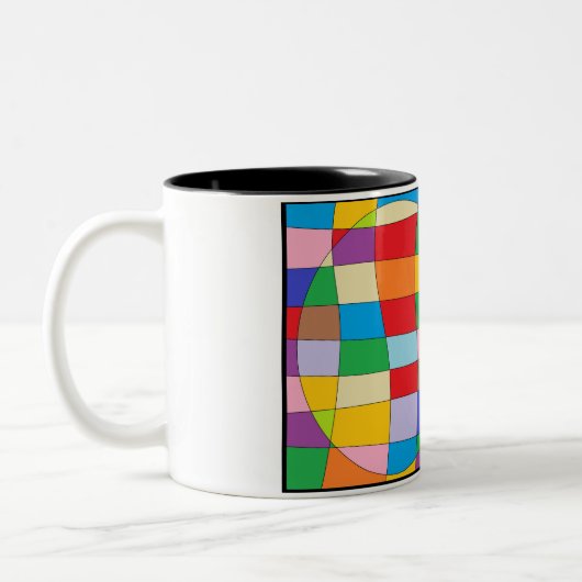 Farbkreis Zweifarbige Tasse (Links)