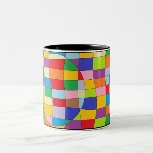Farbkreis Zweifarbige Tasse (Mittel)