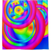 Farbkreise Duschvorhang (Vorderseite)