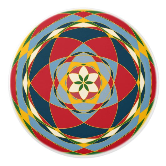 Farbkreise Keramikknauf (Vorderseite)