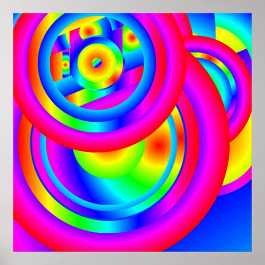Farbkreise Poster (Vorne)