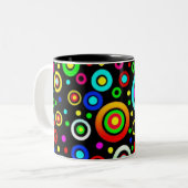 Farbkreise Zweifarbige Tasse (Vorderseite Links)