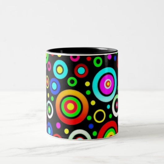 Farbkreise Zweifarbige Tasse (Mittel)