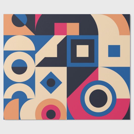 Farbkreisgeometrie Geschenkpapier (Flach)