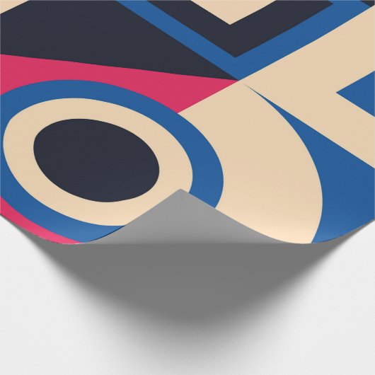 Farbkreisgeometrie Geschenkpapier (Ecke)