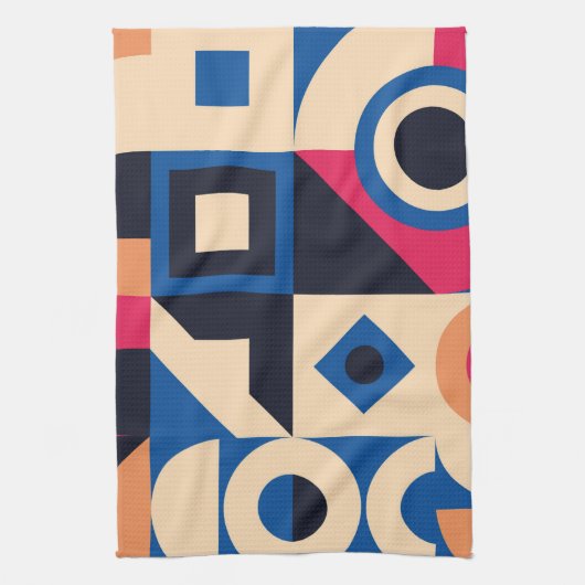 Farbkreisgeometrie Geschirrtuch (Vertikal)