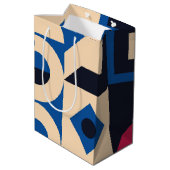 Farbkreisgeometrie Mittlere Geschenktüte (Rückseite Schrägansicht)