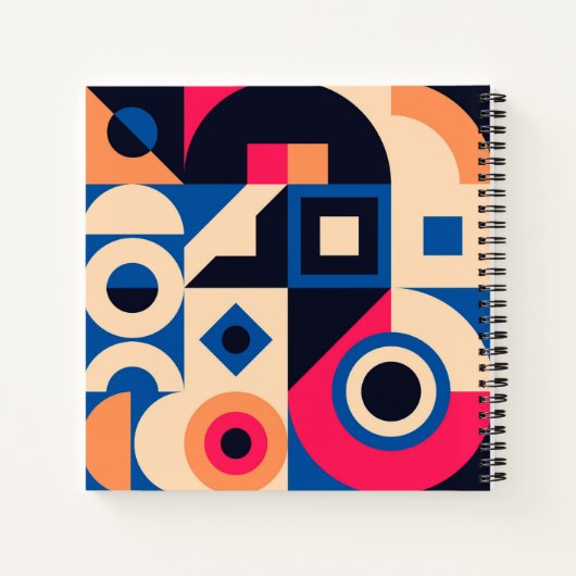 Farbkreisgeometrie Notizblock (Rückseite)