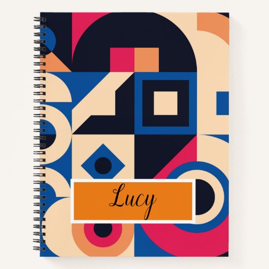 Farbkreisgeometrie Notizblock (Vorderseite)