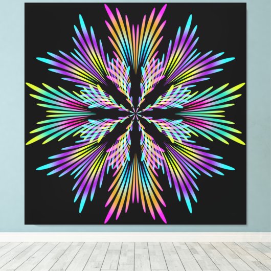 Farbkreislüfter Leinwanddruck (Insitu (Holzboden))