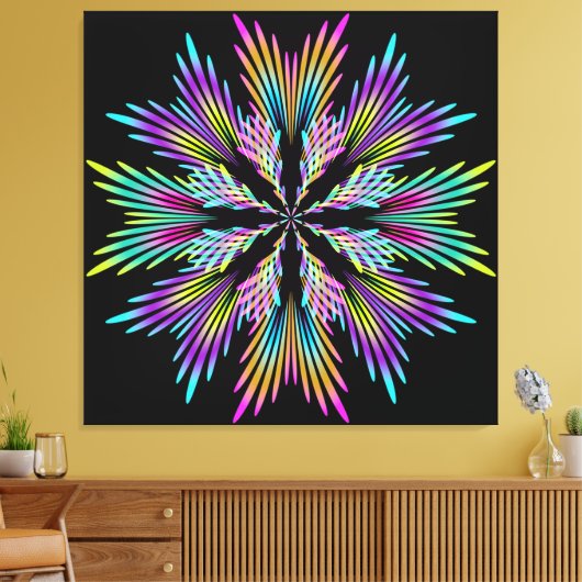 Farbkreislüfter Leinwanddruck (Insitu (Wohnzimmer))