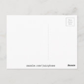 Farbkreismuster abstrakte Kunst coole Farbe Postkarte (Rückseite)