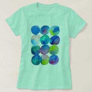 Farbkreismuster abstrakte Kunst coole Farbe T-Shirt