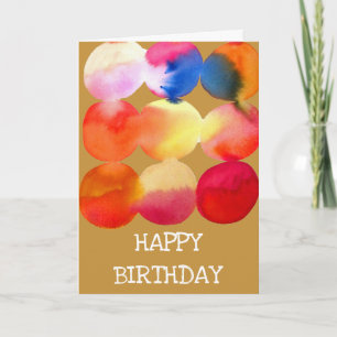 Farbkreismuster abstrakte Kunst, warme Farbe Karte