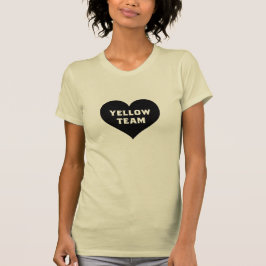 Farbkrieg Gelbes Team-Shirt T-Shirt