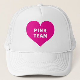 Farbkrieg Rosa Team-Shirt Truckerkappe