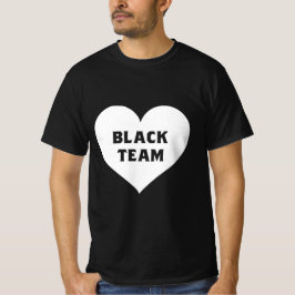 Farbkrieg Schwarzes Team-Shirt T-Shirt