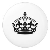 Farbkronentür und Schubladerknopf Keramikknauf (Vorderseite)