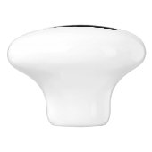 Farbkronentür und Schubladerknopf Keramikknauf (Seitenansicht)