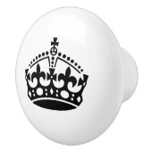 Farbkronentür und Schubladerknopf Keramikknauf (Rechts)