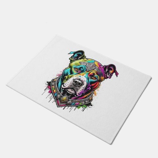 Farbkruste Fußmatte (Schrägansicht)