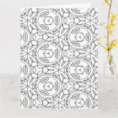 Farbkuben Grußkarte Karte (Gelbe Blume)