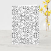 Farbkuben Grußkarte Karte (Gelbe Blume)