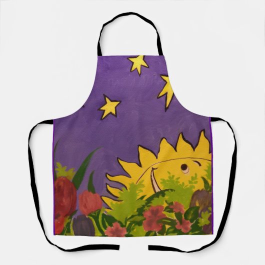 Farbküche für Sonne und Sterne - Schürze für Mehrd (Vorderseite)