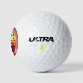 Farbkugel, auch aus Entfernung sichtbar Golfball (Logo)