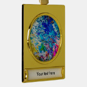 Farbkunst Banner-Ornament Gold (Rechts)