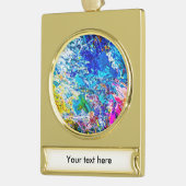 Farbkunst Banner-Ornament Gold (Links)