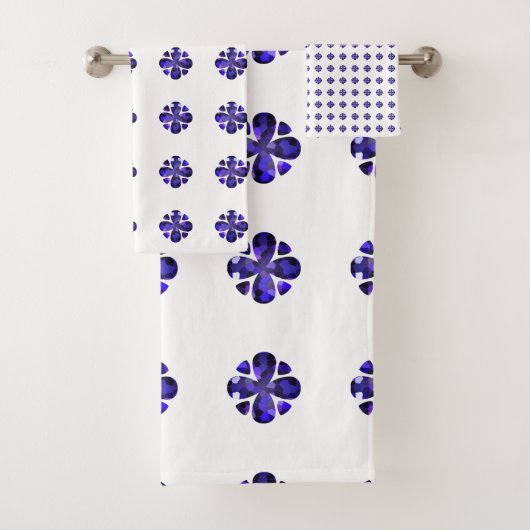 Farbkunst, blau badhandtuch set (Insitu)